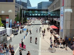 敷地内に作られた試乗コース 敷地内に作られた試乗コース